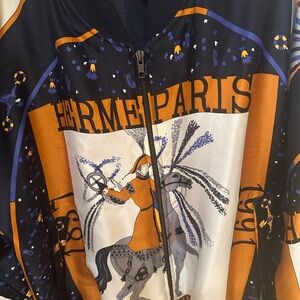 Hermes Equestrian Print Jacket Medium Men